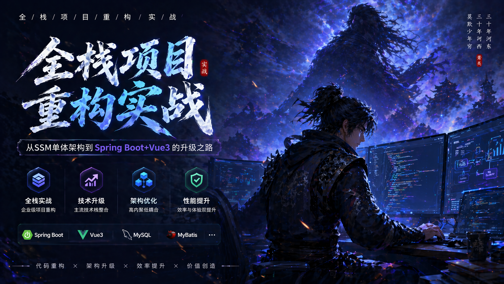 全栈项目重构实战：从SSM单体架构到Spring Boot+Vue3的升级之路